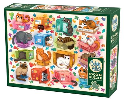 Opakowanie Puzzle 1000 Koty i kartony 113763