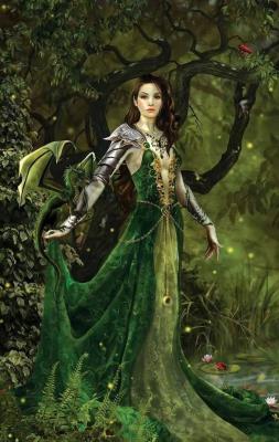 Opakowanie Puzzle 1000 Księżniczka ze smokiem, Nene Thomas