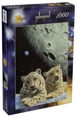 Opakowanie Puzzle 1000 Legowisko pantery śnieżnej