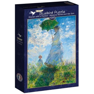 Opakowanie Puzzle 1000 Madam Monet z synem, Claude Monet