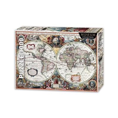 Opakowanie Puzzle 1000 Mapa świata