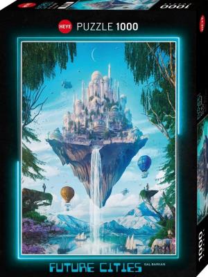 Opakowanie Puzzle 1000 Miasta przyszłości, Miasto na skale