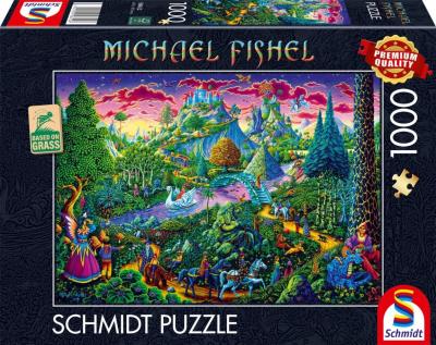 Opakowanie Puzzle 1000 Michael Fishel Baśniowy świat