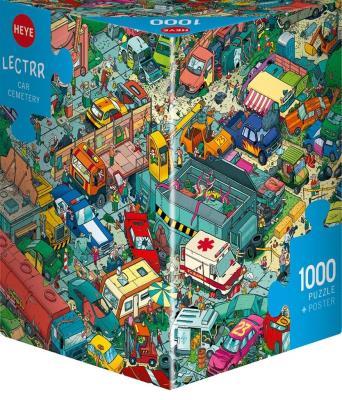 Opakowanie Puzzle 1000 Na złomowisku (Puzzle+plakat)