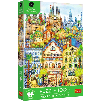 Opakowanie Puzzle 1000 O północy w Barcelonie TREFL