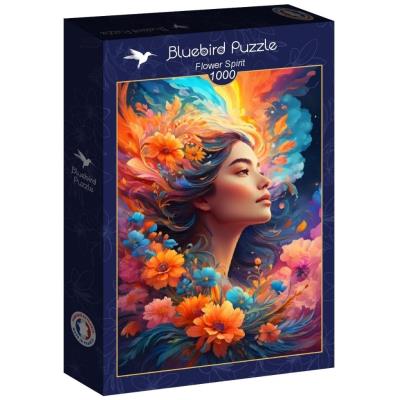 Opakowanie Puzzle 1000 Piękność z kwiatami we włosach