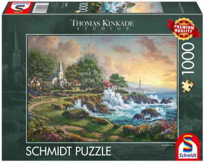 Opakowanie Puzzle 1000 PQ T.Kinkade Nadmorski krajobraz 113669