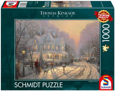 Opakowanie Puzzle 1000 PQ T.Kinkade Świąteczne spotkanie 113668