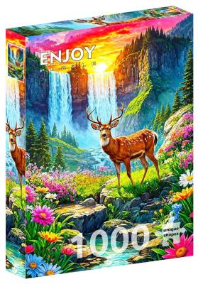 Opakowanie Puzzle 1000 Raj dla jeleni