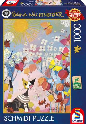 Opakowanie Puzzle 1000 Rosina Wachtmaister Kotek w paski