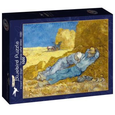 Puzzle 1000 Siesta, Vincent van Gogh, 1890. Wydawca: Bluebird Puzzle. SmakLiter.pl Opakowanie Puzzle 1000 Siesta, Vincent van Gogh, 1890