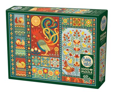 Opakowanie Puzzle 1000 Skandynawski patchwork 112191