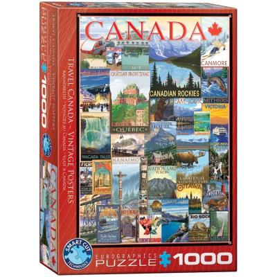 Opakowanie Puzzle 1000 Stare plakaty, Kanada