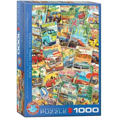 Opakowanie Puzzle 1000 Stare plakaty, Podróże
