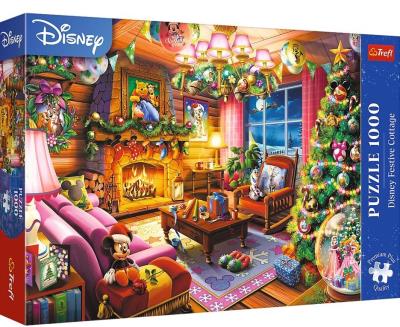 Opakowanie Puzzle 1000 Świąteczna chatka Disney TREFL
