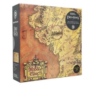 Opakowanie Puzzle 1000 The Lord of the Rings Map