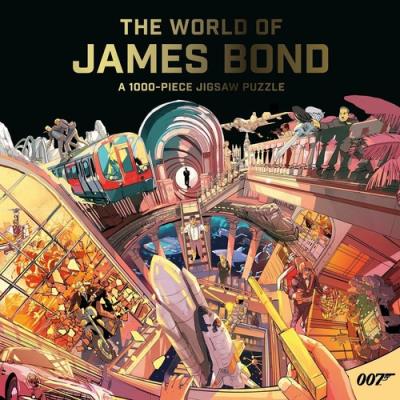 Puzzle 1000 The World of James Bond. Wydawca: Laurence King Publishing. SmakLiter.pl Opakowanie Puzzle 1000 The World of James Bond
