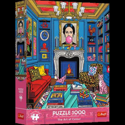 Opakowanie Puzzle 1000 Trefl Premium Plus The Art of Colour Domowa galeria sztuki 12163