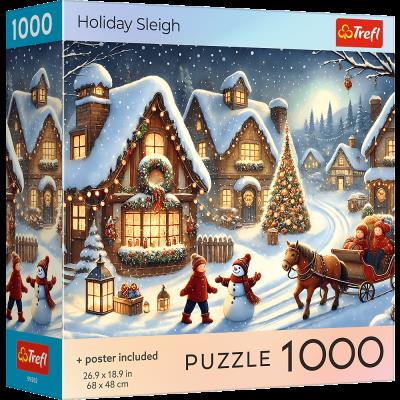 Opakowanie Puzzle 1000 USA Collection Holiday Sleigh