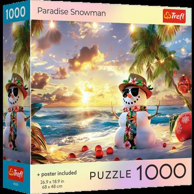 Opakowanie Puzzle 1000 USA Collection: Paradise Snowman