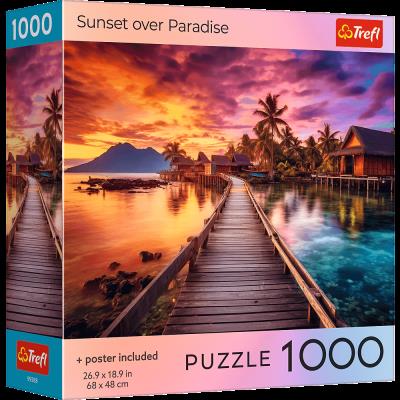 Opakowanie Puzzle 1000 USA Collection: Sunset over Paradise