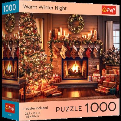Opakowanie Puzzle 1000 USA Collection: Warm Winter Night