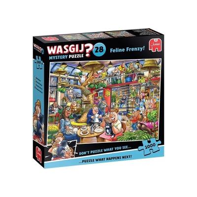 Opakowanie Puzzle 1000 Wasgij Jumbo Retro koci obłęd