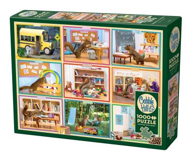 Opakowanie Puzzle 1000 Wiewiórki w szkole 113575