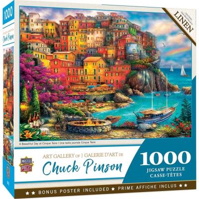 Opakowanie Puzzle 1000 Włochy, Cinque Teer, Chuk Pinson