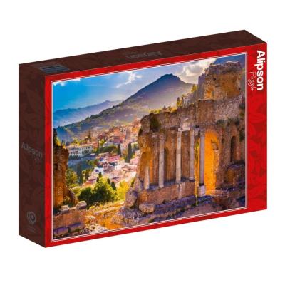 Opakowanie Puzzle 1000 Włochy, Taormina, Widok na teatr
