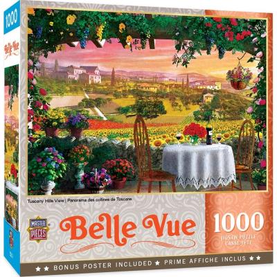 Opakowanie Puzzle 1000 Włochy, Toskania - Widok na pola
