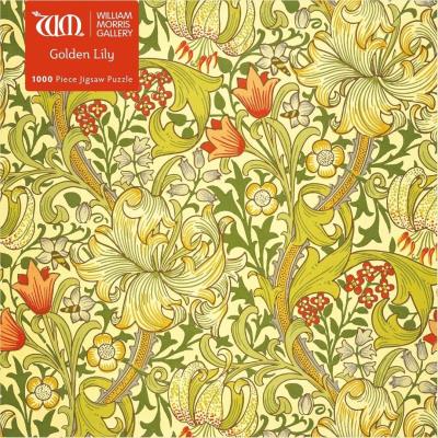 Opakowanie Puzzle 1000 Złote lilie William Morris