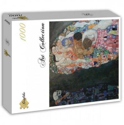 Puzzle 1000 Życie i śmierć, Gustav Klimt. Wydawca: Grafika. SmakLiter.pl Opakowanie Puzzle 1000 Życie i śmierć, Gustav Klimt
