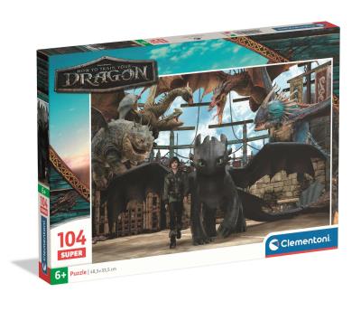 Puzzle 104 Super How to Train Your Dragon 25080. Wydawca: Clementoni. SmakLiter.pl Opakowanie Puzzle 104 Super How to Train Your Dragon 25080
