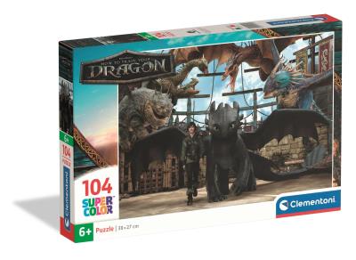 Puzzle 104 Super kolor How to Train Your Dragon 25079. Wydawca: Clementoni. SmakLiter.pl Opakowanie Puzzle 104 Super kolor How to Train Your Dragon 25079