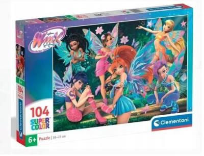 Puzzle 104 Super kolor Winx 25085. Wydawca: Clementoni. SmakLiter.pl Opakowanie Puzzle 104 Super kolor Winx 25085