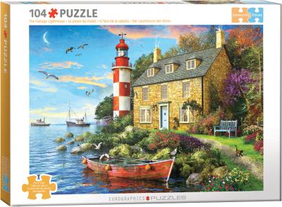 Opakowanie Puzzle 104 The Cottage Lighthouse by Dominic Davison 6704-6024