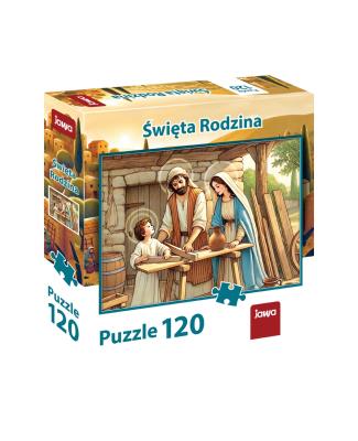 Puzzle 120 Święta Rodzina JAWA. Wydawca: Jawa. SmakLiter.pl Opakowanie Puzzle 120 Święta Rodzina JAWA
