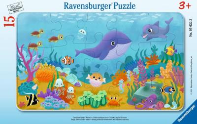 Opakowanie Puzzle 15 Young Animals Under Water Frame