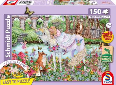 Opakowanie Puzzle 150 Księżniczka i jednorożec
