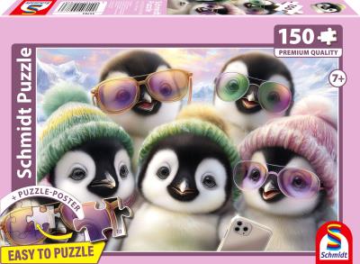 Opakowanie Puzzle 150 PQ Pingwiny robią selfie 114372