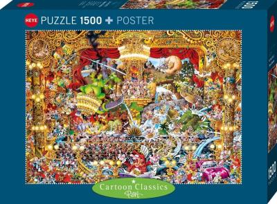 Opakowanie Puzzle 1500 Chaos w operze (Puzzle+plakat)