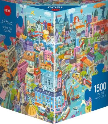 Opakowanie Puzzle 1500 Stara dobra Europa (Puzzle+plakat)