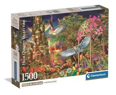 Puzzle 1500 Woodland Fantasy Garden. Wydawca: Clementoni. SmakLiter.pl Opakowanie Puzzle 1500 Woodland Fantasy Garden