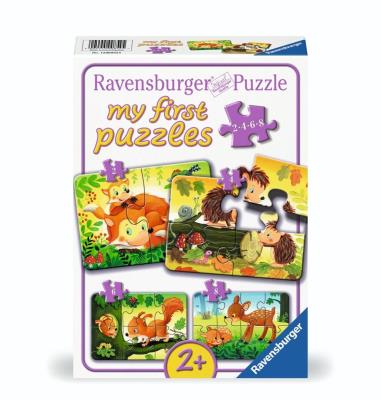Opakowanie Puzzle 2/4/6/8 Forest Animal Fun