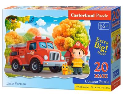 Puzzle 20 Little Fireman CASTOR. Wydawca: Castorland. SmakLiter.pl Opakowanie Puzzle 20 Little Fireman CASTOR