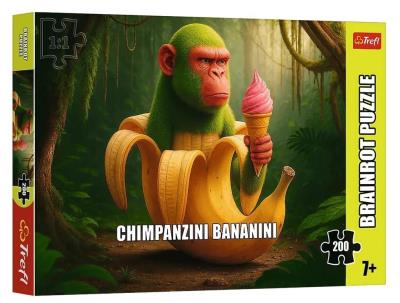 Opakowanie Puzzle 200 BrainRots Chimpanzini Bananini