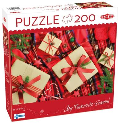 Puzzle 200 Christmas presents. Wydawca: Tactic. SmakLiter.pl Opakowanie Puzzle 200 Christmas presents