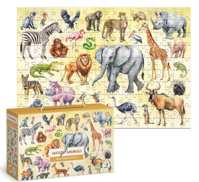 Opakowanie Puzzle 200 Montessori Safari animals