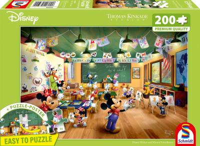 Opakowanie Puzzle 200 Myszka Miki & Minnie w szkole (Disney)